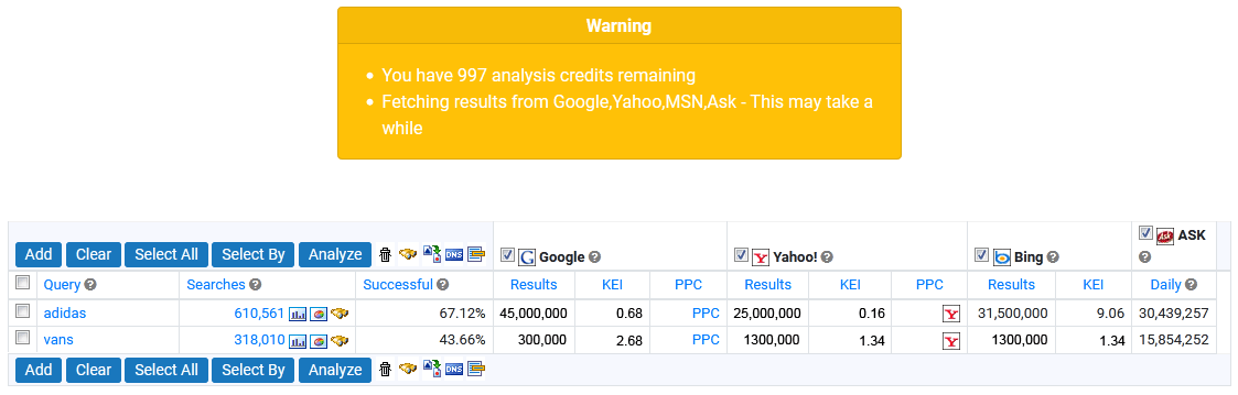 Analyze Balance Remaining