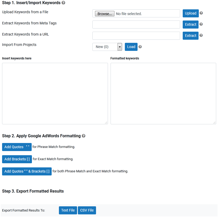 Google Formatting Tool