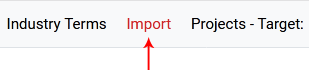 Import page
