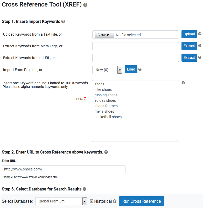 Cross Reference Tool